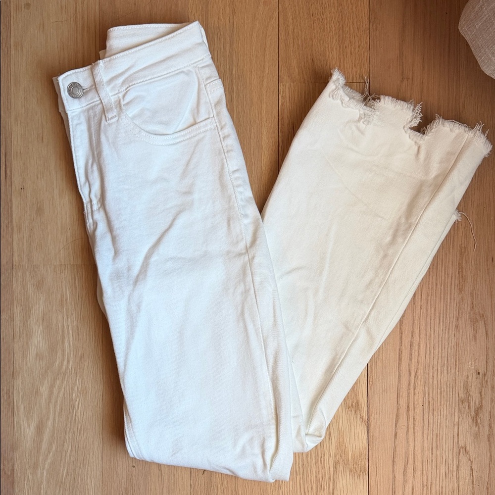 White vervet jeans